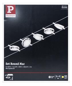 Paulmann 94414 - SET 5xLED/4,5W Reflektor ROUNDMAC 230V krom