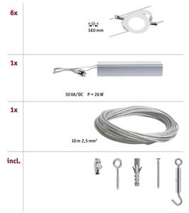 Paulmann 94106 - SET 6xLED/4W Reflektor ROUNDMAC 230V bela