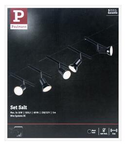 Paulmann 94446 - SET 5xGU5,3/10W Reflektor SALT 230V črna