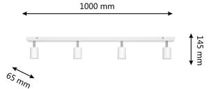 LED Reflektor TUNE 4xGU10/4,8W/230V bela