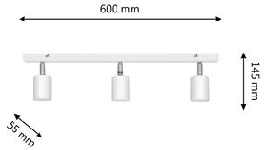 LED Reflektor TUNE 3xGU10/4,8W/230V bela