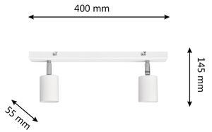 LED Reflektor TUNE 2xGU10/4,8W/230V bela