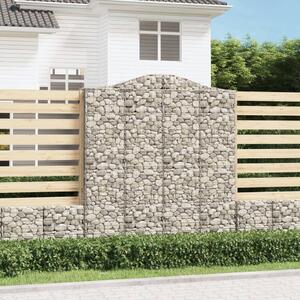 VidaXL Obokane gabion košare 3 kosi 200x50x220/240 cm pocinkano železo