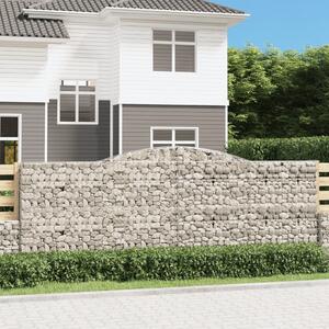 VidaXL Obokane gabion košare 6 kosov 400x50x140/160cm pocinkano železo