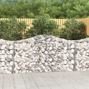 VidaXL Obokane gabion košare 10kosov 200x30x100/120cm pocinkano železo