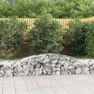 VidaXL Obokane gabion košare 10 kosi 400x50x40/60 cm pocinkano železo