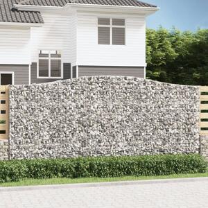 VidaXL Obokane gabion košare 5 kosov 400x50x180/200cm pocinkano železo