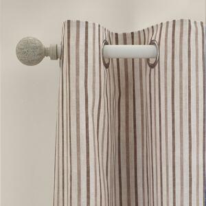 Rjave zavese v kompletu 2 ks 168x183 cm Logan Stripe – Catherine Lansfield