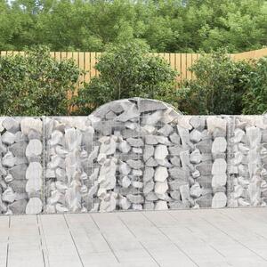 VidaXL Obokane gabion košare 15kosov 200x30x100/120cm pocinkano železo