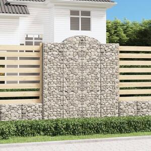 VidaXL Obokane gabion košare 6 kosi 200x30x220/240 cm pocinkano železo