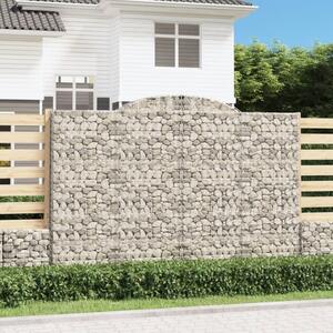 VidaXL Obokane gabion košare 3 kosa 300x50x200/220 cm pocinkano železo