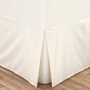 Kremno bela napenjalna prevleka za okvir postelje iz perkala 135x190 cm Easy Iron Percale – Catherine Lansfield