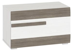 Shoe cabinet SARPA 50x80 cm bela/rjava