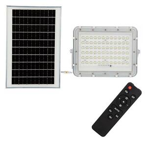 LED Zunanji solarni reflektor LED/15W/3,2V IP65 4000K bela + Daljinski upravljalnik