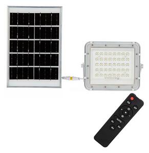 LED Zunanji solarni reflektorska LED/6W/3,2V IP65 4000K bela + Daljinski upravljalnik