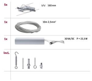 Paulmann 94108 - SET 5xLED/4,3W Reflektor MAC 230V mat krom