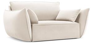 Bež žameten fotelj Vanda – Mazzini Sofas