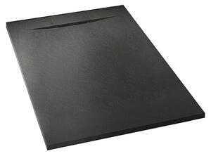 Sanotechnik Tuš kad SMC (Do x Š x V: 90 x 90 x 2,6 cm, Plastika, črna)