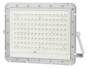 LED Zunanji solarni reflektor LED/20W/3,2V 4000K bela + Daljinski upravljalnik