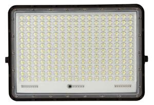 LED Zunanji solarni reflektor LED/30W/3,2V 6400K črna + Daljinski upravljalnik