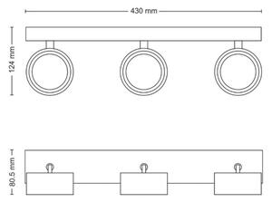 Philips - LED Reflektor BRACIA 3xLED/5,5W/230V bela