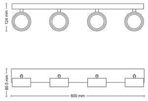 Philips - LED Reflektor BRACIA 4xLED/5,5W/230V bela