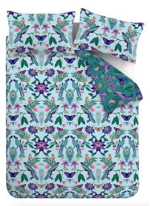 Modra enojna posteljnina 135x200 cm Mya Tropical Floral – Catherine Lansfield