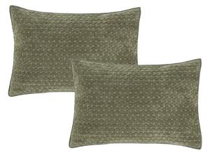 Prevleke za blazino v kompletu 2 ks 50x75 cm Attica Velvet Embroidered – Bianca