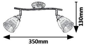 Rabalux 5015 - Reflektor MARTHA 2xE14/40W/230V