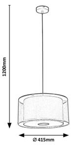 Rabalux - Lestenec na vrvici 3xE27/40W/230V