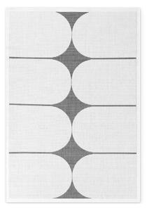 Črno-bela notranja in zunanja preproga 160x230 cm Duet Bowen – NORTHRUGS