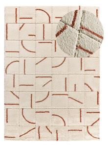 Opečnato oranžno-kremno bela preproga 80x150 cm Brenda – Universal