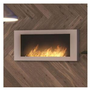 InFire - Stenski BIO kamin 120x56 cm 3kW bela