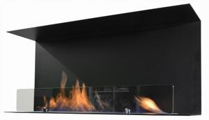 InFire - Vgradni BIO kamin 100x45 cm 3kW črna