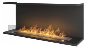 InFire - Vgradni BIO kamin 120x50 cm 3kW črna