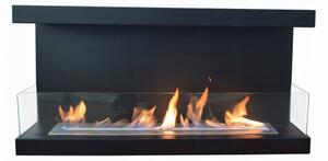 InFire - Vgradni BIO kamin 100x50 cm 3kW črna