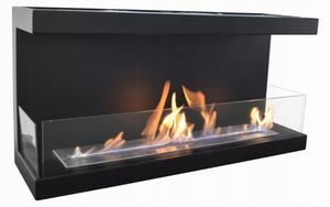 InFire - Vgradni BIO kamin 100x50 cm 3kW črna