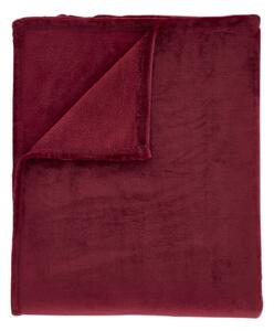 Rdeča odeja iz mikropliša 130x170 cm Raschel Velvet – Catherine Lansfield