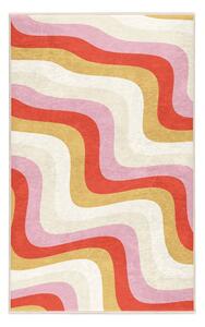 Rumena/rožnata pralna preproga 60x100 cm Creamy Raspberry Swirl – Mila Home