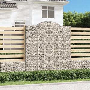 VidaXL Obokane gabion košare 3 kosi 200x50x220/240 cm pocinkano železo