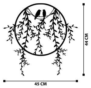 Stenska dekoracija 45x44 cm veje kovina
