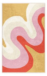Rumena/rožnata pralna preproga 60x100 cm Raspberry Creamsicle – Mila Home