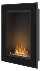 InFire - Vgradni BIO kamin 79x55 cm 3kW črna