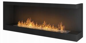 InFire - Kotni BIO kamin 45x120 cm 3kW črna