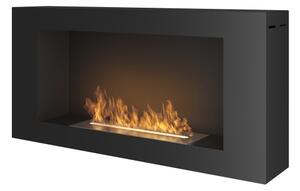 InFire - Stenski BIO kamin 44x91 cm 3kW črna