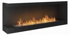 InFire - Kotni BIO kamin 45x120 cm 3kW črna