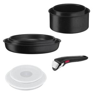 Tefal - Set kuhinjske posode 8 kom. INGENIO BLACK STONE