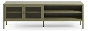 Zelena kovinska TV omarica 160x50x35 cm Fayna – Marckeric