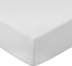 Bela napenjalna rjuha iz bombažnega perkala 90x190 cm Cotton Percale – Bianca