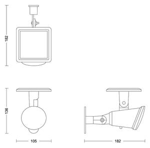 Philips - LED Solarna stenska svetilka JIVIX LED/1,4W/3,7V IP44